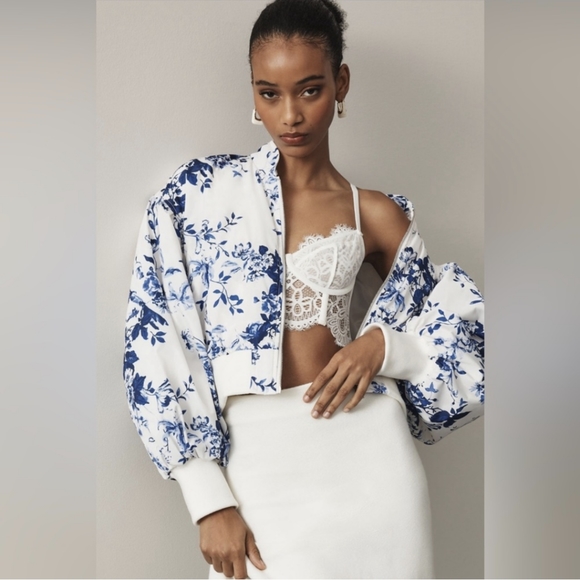 Anthropologie Jackets & Blazers - NWT Anthropologie floral bomber jacket